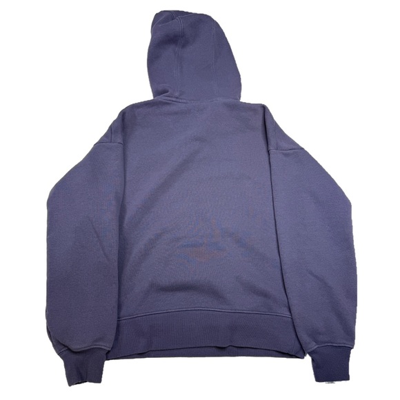 Muted Indigo Pullover Fleece Hoodie with Kangaroo Pocket – FILA - Picture 2 of 6